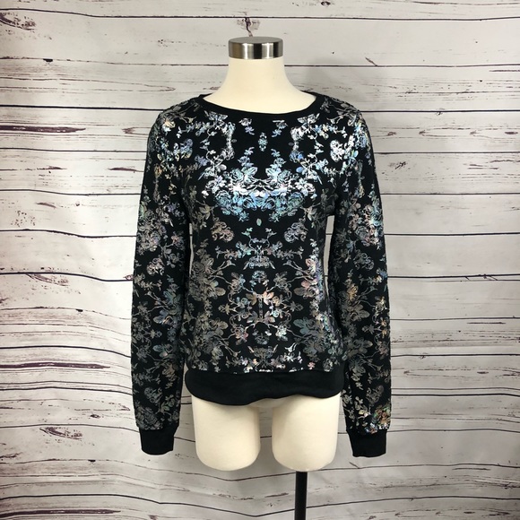 Wildfox Black Metallic Sweater - Picture 3 of 8